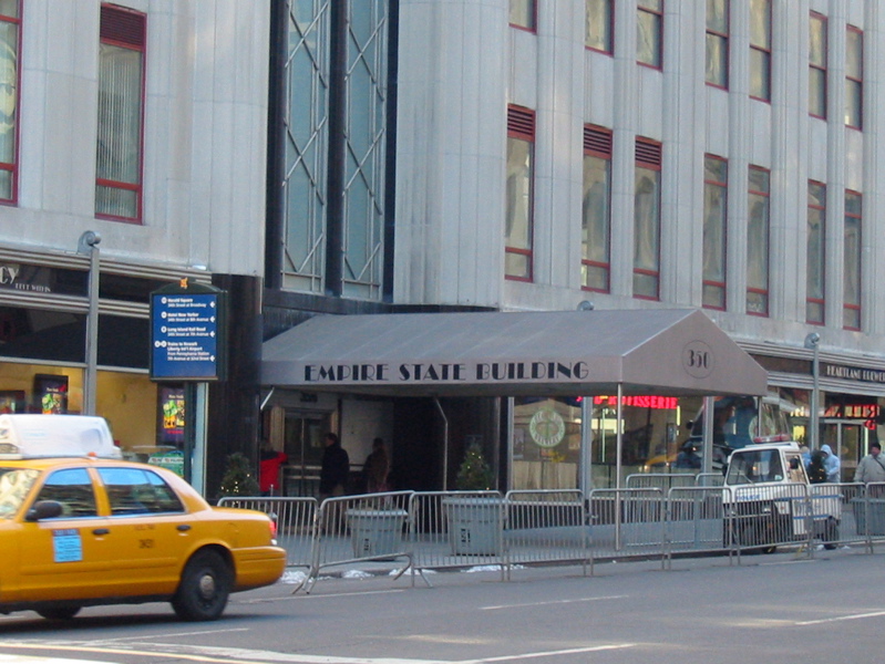 Entr&eacute;e de l'Empire State Building