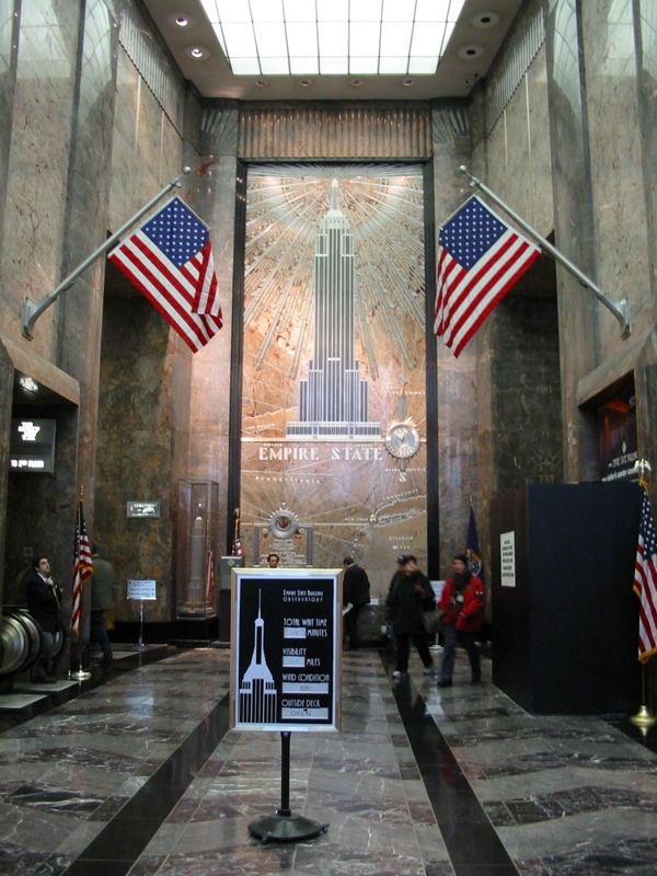 Entr&eacute;e de l'Empire State Building