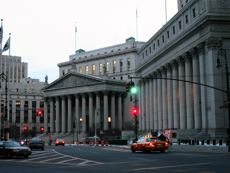 &Eacute;difices de la cour de New York et de la cour des &Eacute;tats-Unis