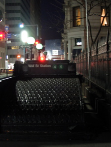 Station de m&eacute;tro Wall Street