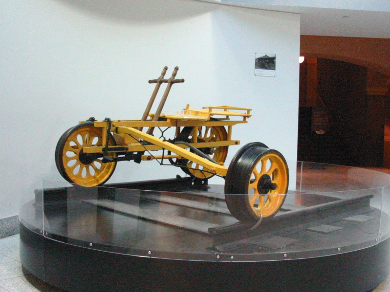 Some historical objects are hidden at this floor, like this bicycle-rail.