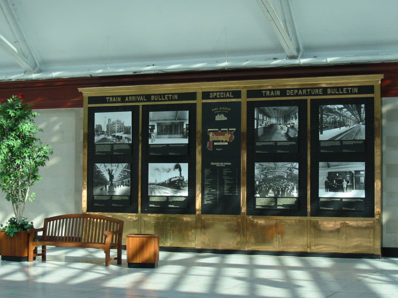 This wall with historical pictures was added.