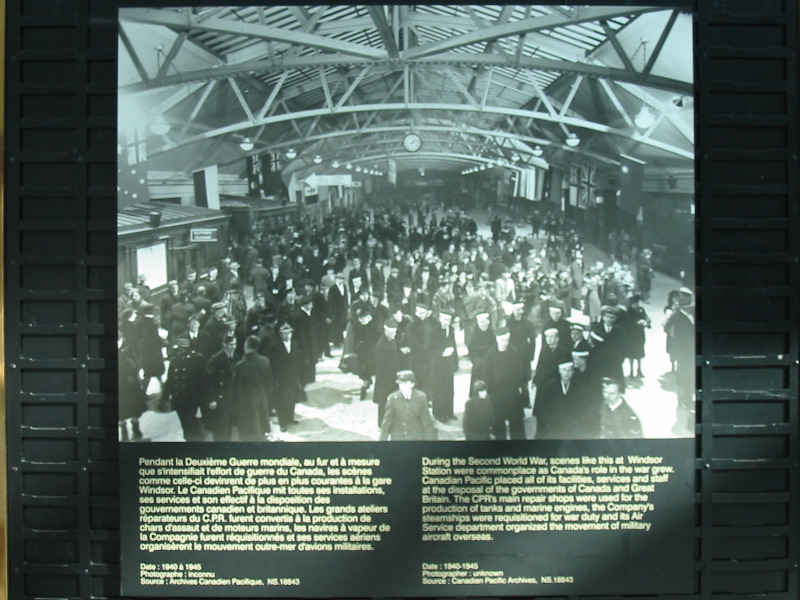 The station and the C.P.R were mobilised during World War II.