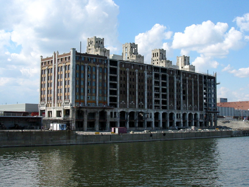 A hangar is still behind the tower.