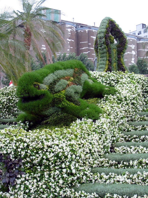 The Dragon of Guëll Park, Barcelona (Spain). 