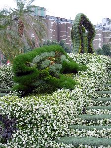 The Dragon of Guëll Park, Barcelona (Spain). 