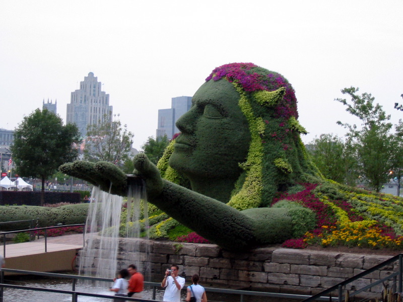 The Quebec Garden, The Legend of Mother Earth, Qu&eacute;bec. We see Aataensic, young huron-wendat girl.