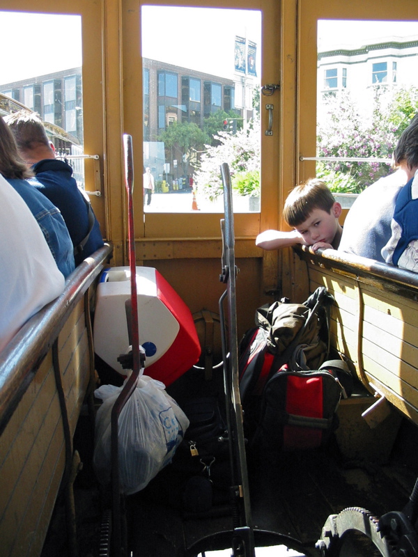 Contr&ocirc;les du cable car et petit curieux