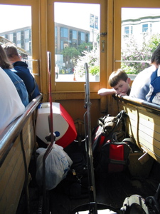 Contr&ocirc;les du cable car et petit curieux