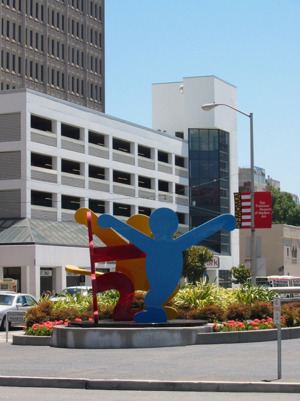 Sculpture de Keith Haring pr&egrave;s du Moscone Center
