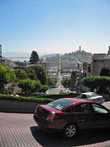 Lombard St. et Coit Tower au loin