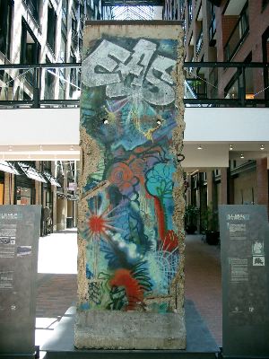 L'ensemble du segment du mur.