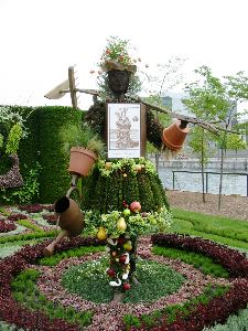 R&ecirc;verie dans un jardin du Grand Si&egrave;cle, Paris (France)