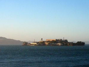 Alcatraz au cr&eacute;puscule