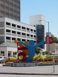 Sculpture de Keith Haring pr&egrave;s du Moscone Center