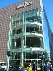 Impressionnante fa&ccedil;ade du Neiman Marcus (Geary St. / Stockton St.)