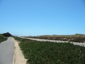 Great Highway et la piste cyclable longeant la c&ocirc;te