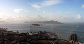 Panorama : Alcatraz vu de Coit Tower