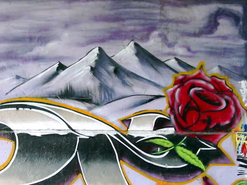 Autre graffiti, d&eacute;tail.